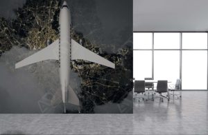 پوستر دیواری اداری طرح هواپیما PD02 - فروشگاه آیریک دکور