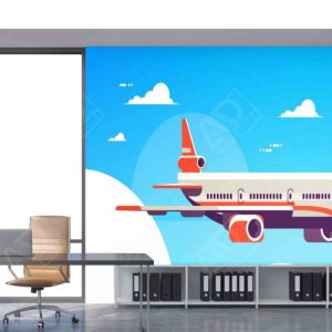 پوستر دیواری اداری طرح هواپیما PD07 - فروشگاه آیریک دکور